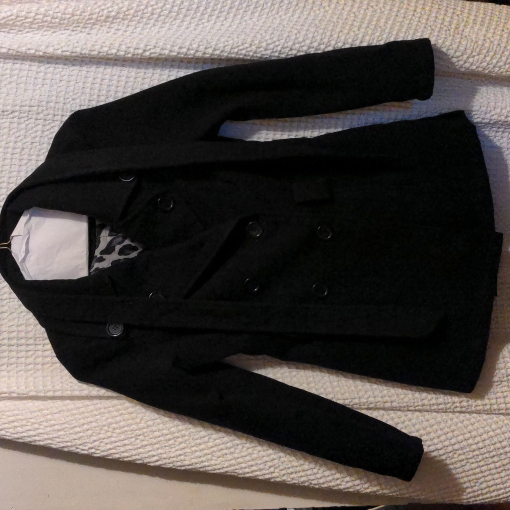 JOUJOU Women's Double Breasted Black Coat Sale